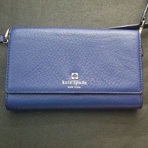 ♠️Kate Spade Sapphire Blue Crossbody Purse/Clutch